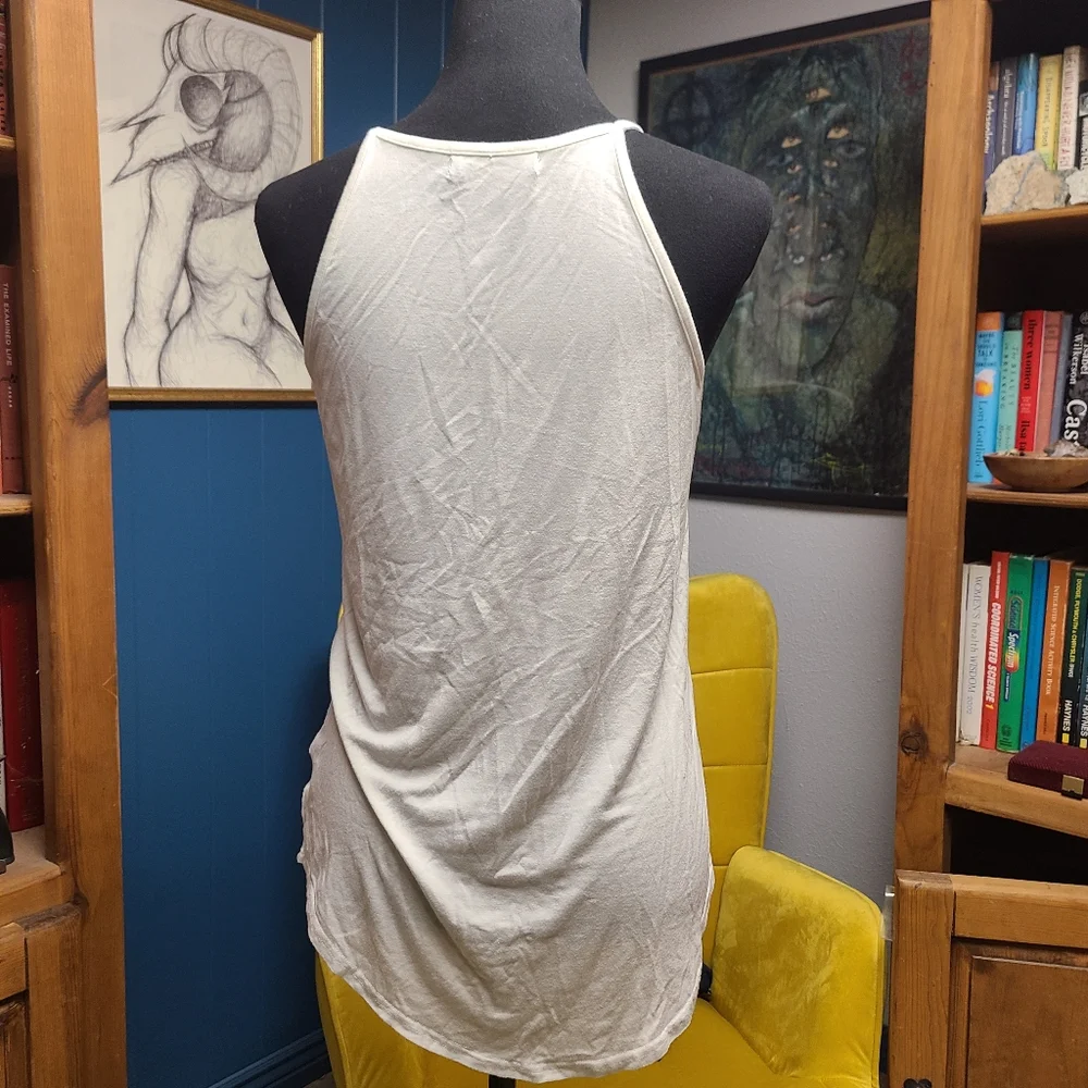 LouKeith Simple White Tank Size S - Picture 3 of 4